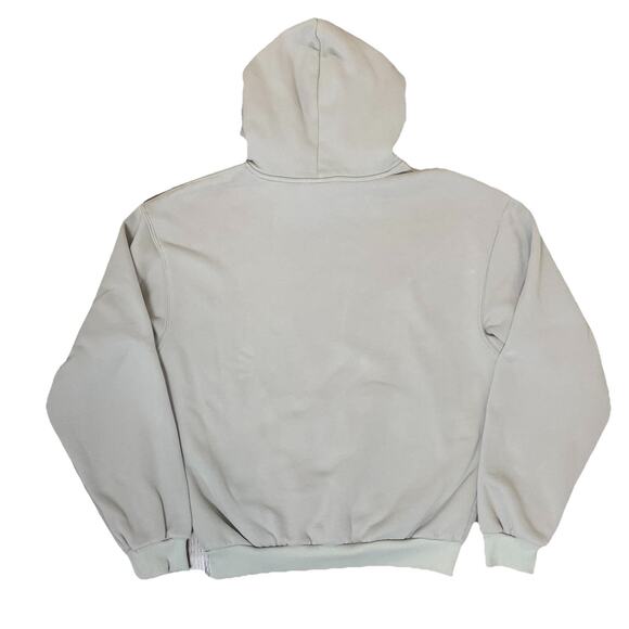 COMFRT Hoodie Medium Stone Grey Cozy Soft Cotton Blend Unisex Oversized EUC - Picture 2 of 5